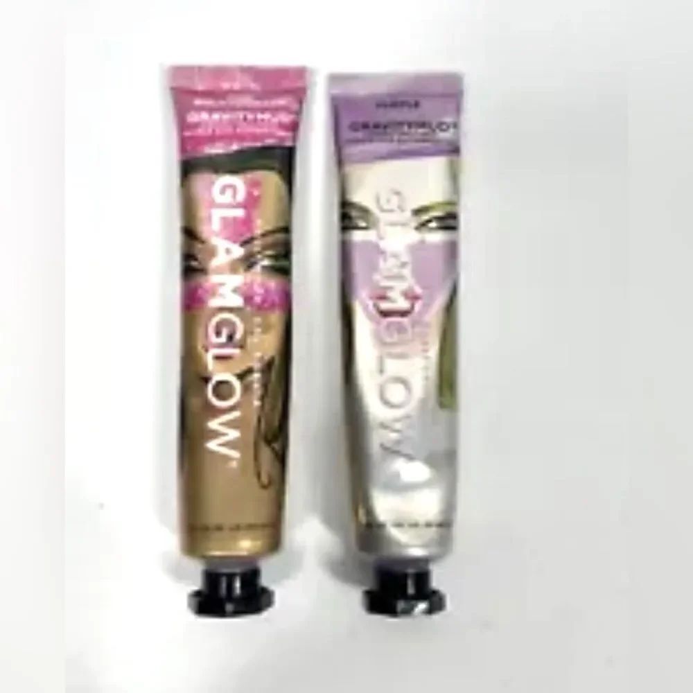 Glamglow Gravitymud Firming Treatment Tubes PURPLE & PINK GLITTER Mask 1 fl oz